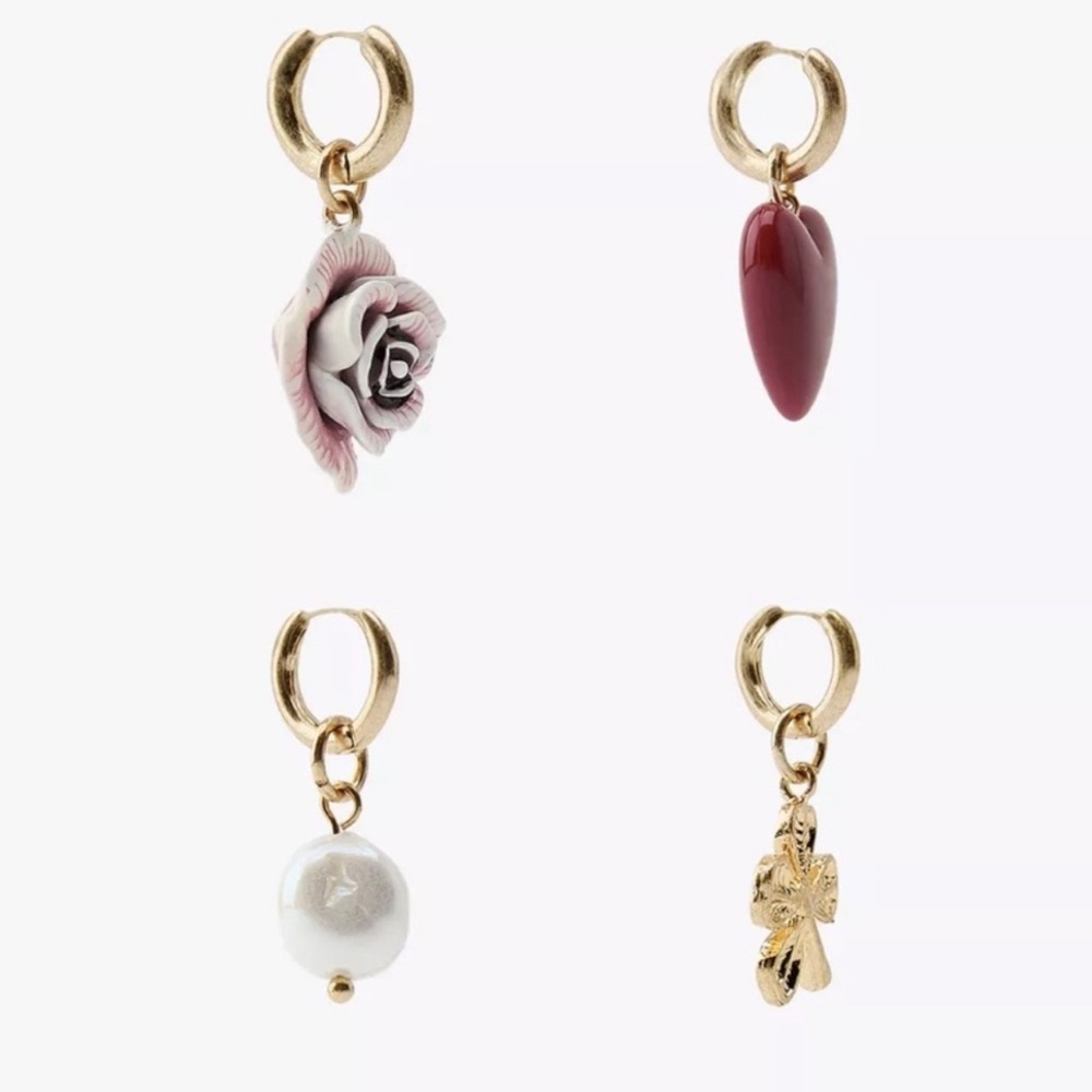 Zara Pack of Charm Earrings